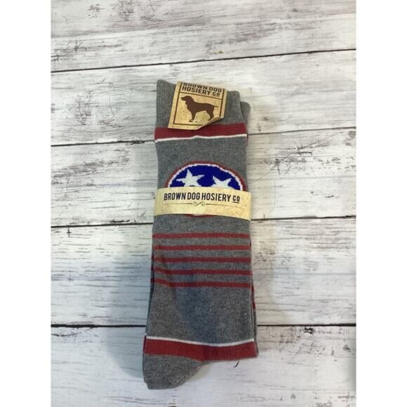 Whimsigoth heritage old money Brown Dog Hosiery Men's Socks - Picture 1 of 2